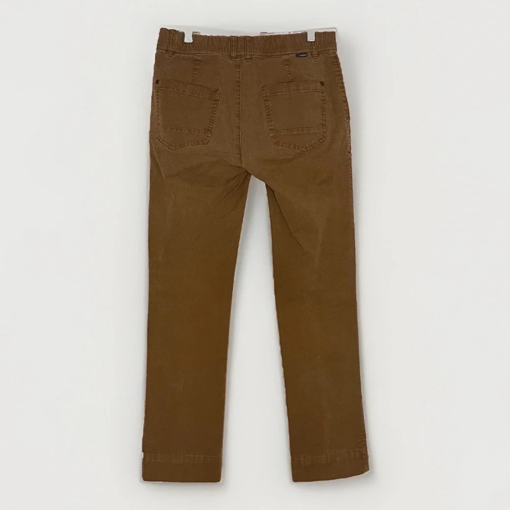 Toad&Co Pants Women 6 Brown Organic Cotton Stretch Chino 30x28 Gorp Outdoor Hike